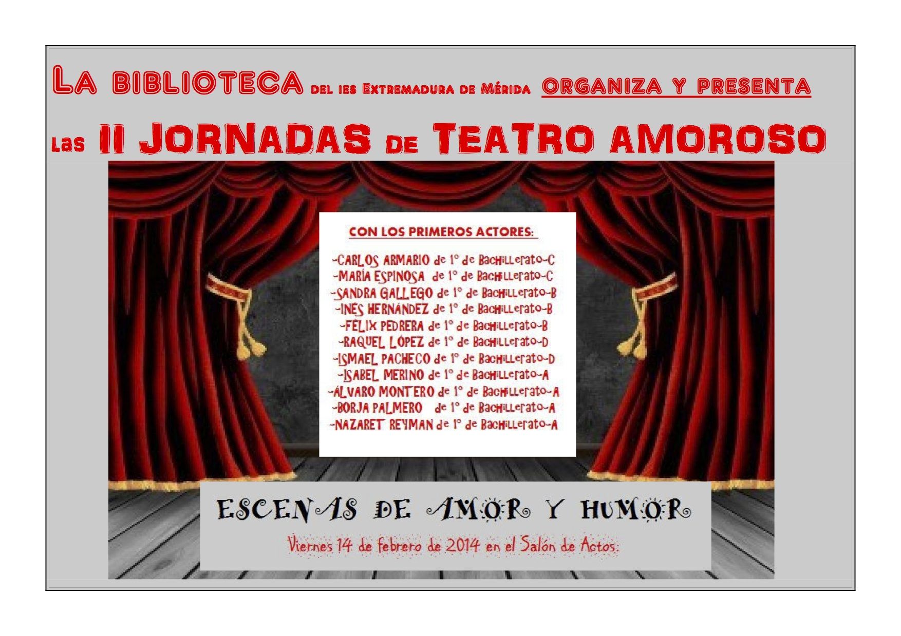 Anunciando el teatro