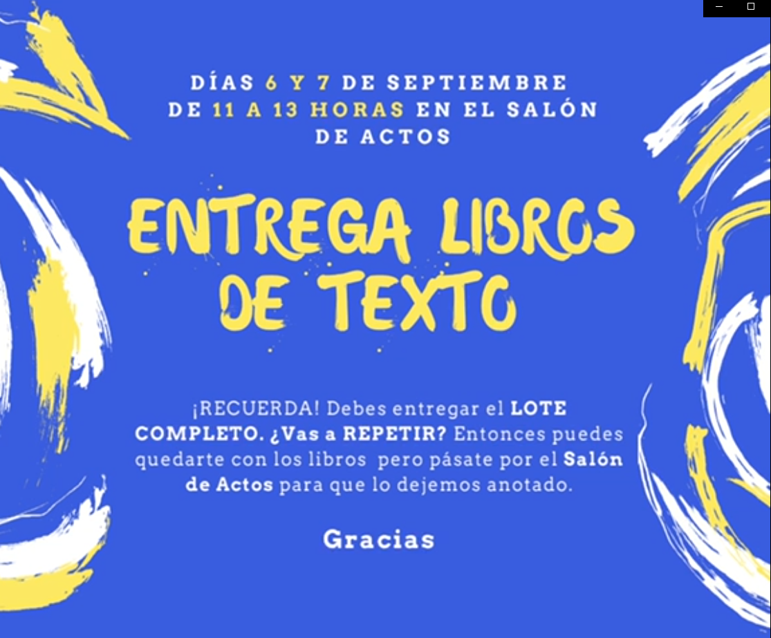 entrega libros septiembre 2021