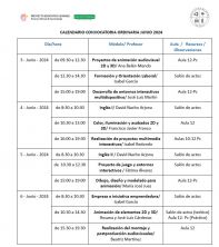 calendario examenes ordinarios AVANZA